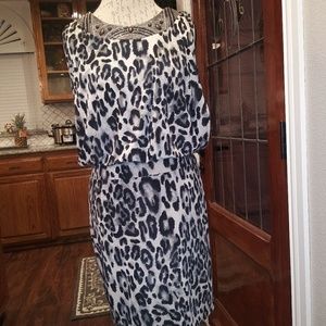 Dressbarn Blk/Wht Mini Dress size 8 NWT